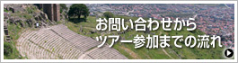 お問い合わせからツアー参加までの流れ